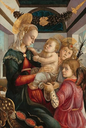 Impression sur toile Sandro Botticelli poster tableau decoration murale salon moderne 60x90
