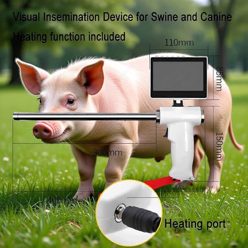 Pistolet d'insémination visuelle animale écran HD élevage bétail - 3
