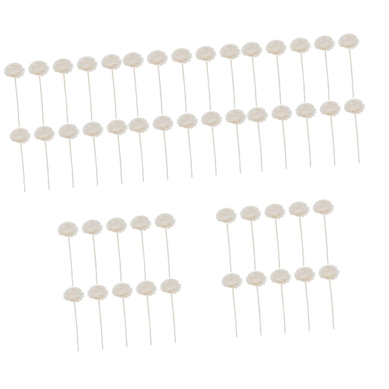 4 Sets künstliche Duftstäbchen, Aroma-Diffusorstäbchen, Ersatzdiffusorstäbchen, Aroma-Stäbchen, ätherisches Öl, Diffusor, Aromadiffus-Stäbchen, Beige, Holz, 10 Stück x 4/1820 (5)