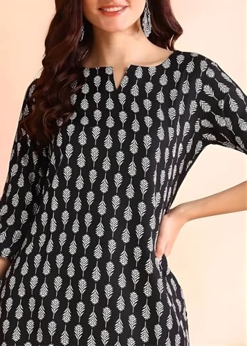 Image of Women's Short Kurti in TopsTunic Rayon Cotton Blend | Ladies Ethnic Tunic