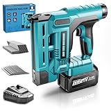 blayram Akku Tacker Kompatibel mit Makita 18V, 18GA 2-in-1 Akku Nagelpistole mit 1x 4.0Ah Akkus, 1000 Nägel & 1000 Klammern, Einstellbare Tiefe, Profi Elektrotacker für Holz & DIY
