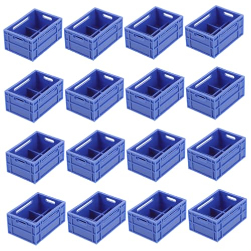 ifundom 30個入りミニチュアプラスチック製収納バスケット 耐久性あるドールハウスキッチン家具 小型収納箱 ドールアクセサリー 手作り装飾