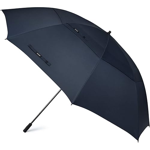 G4Free 80 Inch Huge Large Oversize Golf Umbrella Double Canopy Vented Windproof Stick Umbrellas, 6.6 Ft Heavy Duty for Outdoor Doorman Family