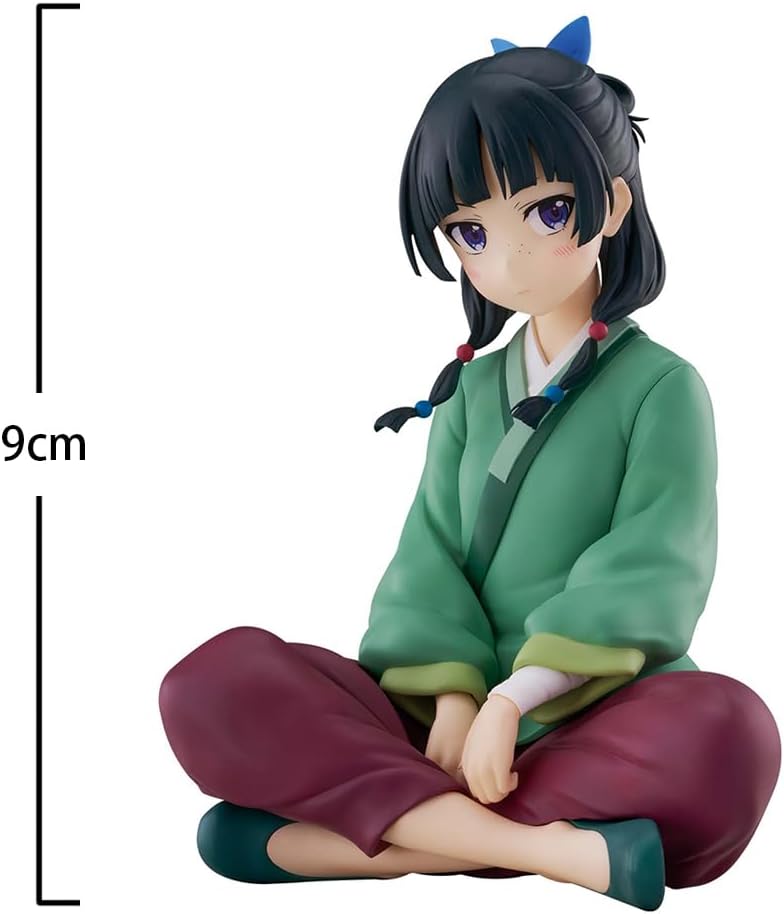 Maomao Figure Sitting Pose Anime Figurine Girl Model 3.54" Cute Hanfu Maomao Action Figure Collectible Statue Desktop Decoration