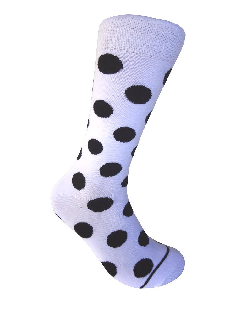 Triple M Plus Men's Groomsmen Wedding|Party Events|Gala Collection Big Dots Dress socks