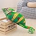 Dongart Ornamenti Simulazione Giocattoli di pezza Lucertola Chameleon Forma Peluche Animali Cuscino Decorazione della casa Regalo Verde Verde