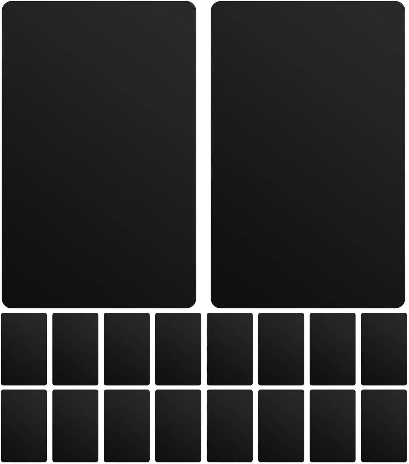 300pcs Black Aluminum Laser Engraving Cards for Calibration Work