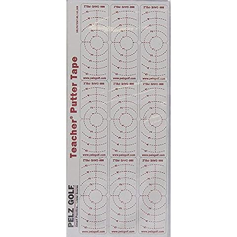 Pelz Golf DP4015 Teachers Putter Impact Tape, White Cover