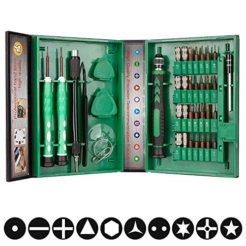 38 in 1 Precision Screwdriver Set Repair Tool Kit for iPad, iPhone, Laptop and More Tablet Computer Electronic Devices (38 in 1)