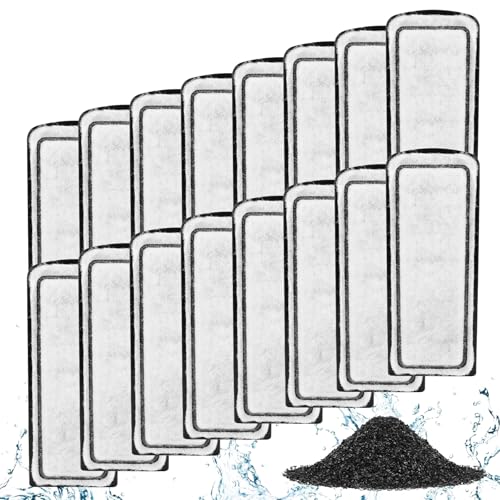 Image of AQQA 16 Packs Aquarium Filter Cartridges with Activated Carbon - Remplacement Fish Tank Filters Cotton