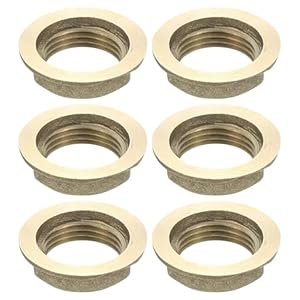 Sourcing Map G3/8 Messing Kontermutter 6 Stück