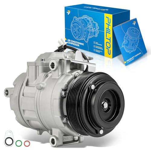Image of PHILTOP Air Conditioner AC Compressor with Clutch for Ford Edge 2015-2018 3.5L /2.7T,Fusion 2017-2019 2.7T,GT 2017-2022, MKX 2016-2018,MKZ 2019-2020 2.0T,2017-2020 3.0T,Continental 2017-2020 3.0T /2.7T