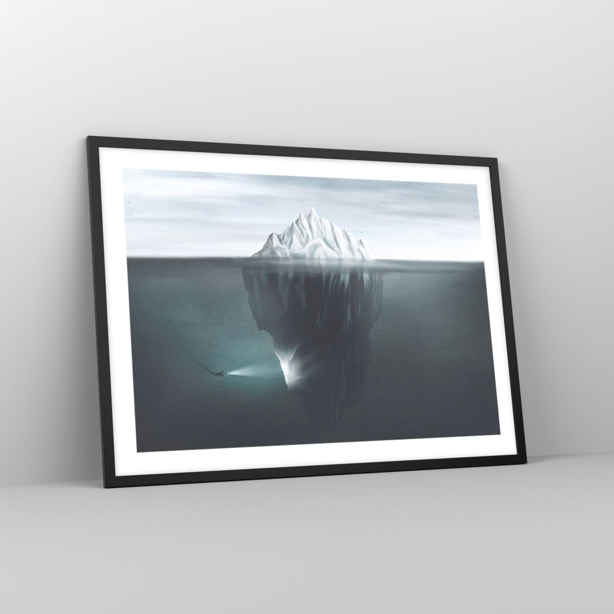 ARTTOR Poster da Parete 70x50 cm Cornice Nera Paesaggi Marino - 5951 - P2B
