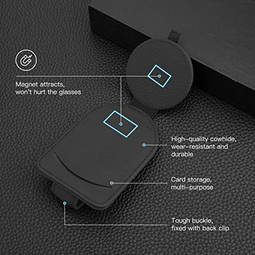 GUGUMO Porta Occhiali Auto Clip Universale per