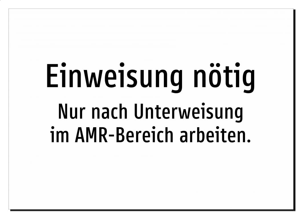 31854-DE-T-09 | Einweisung nötig - Nur nach Unterweisung im | Aluminiumschild A2, 594 x 420mm | nur Text, ohne Symbolgrafik