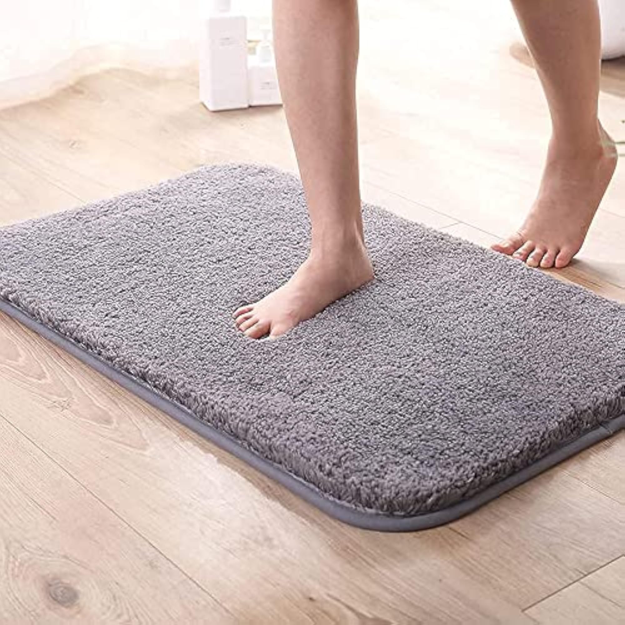 Super Soft Microfibre Bath Mat, Pack of 2