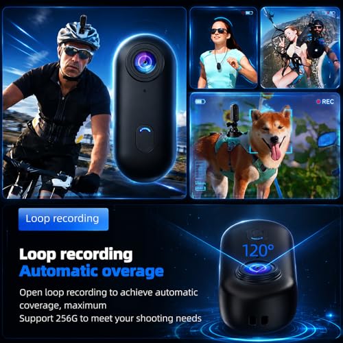 Image of dahocamgo 4K Mini Body Camera, Waterproof Wearable Cam