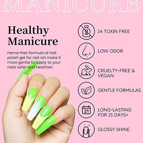 AIMEILI Neon Gel Nail Polish Set - Image 2