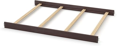 Miniatura 50 de Kit de conversión de tamaño completo, rieles de cama para cunas convertibles Evolur para bebé, riel de madera maciza, riel de cama para niños y Gris