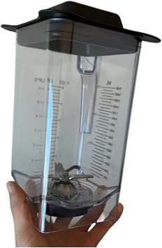 Compatible for JTC TM-800A Sand Ice Machine Cup, 767 Sand Ice Machine Upper Cup, 1.5L Mixing Cup, Compatible for Omniblend V Food Blender Mixing Cup