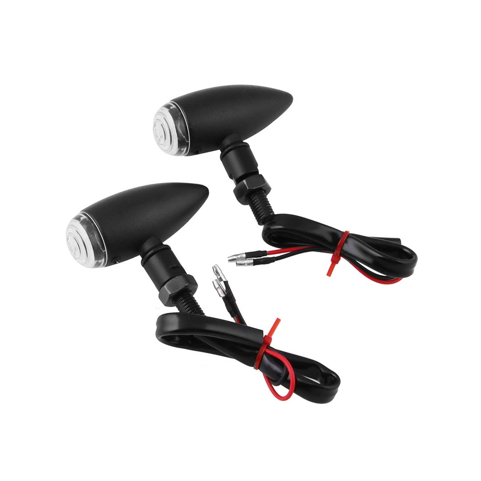Clignotant Clignotants 12V Rétro Balle Moto Clignotant Feu Stop Indicateur Feux Lampe De Course Universelle Pour