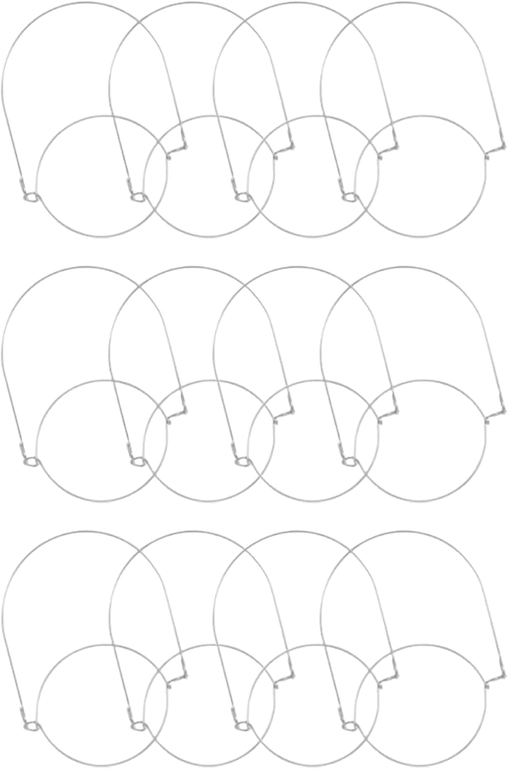 12-Pack Stainless Steel Wire Hangers for Mason Jars - Mason Jar Lid Handles, Kitchen Accessories