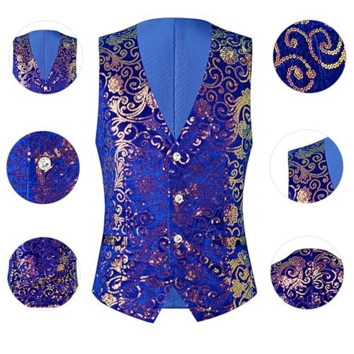 Men's Gothic Victorian Waistcoat Slim Fit Medieval Court Vests Retro Tailcoat Halloween Performance Sleeveless Jacket2