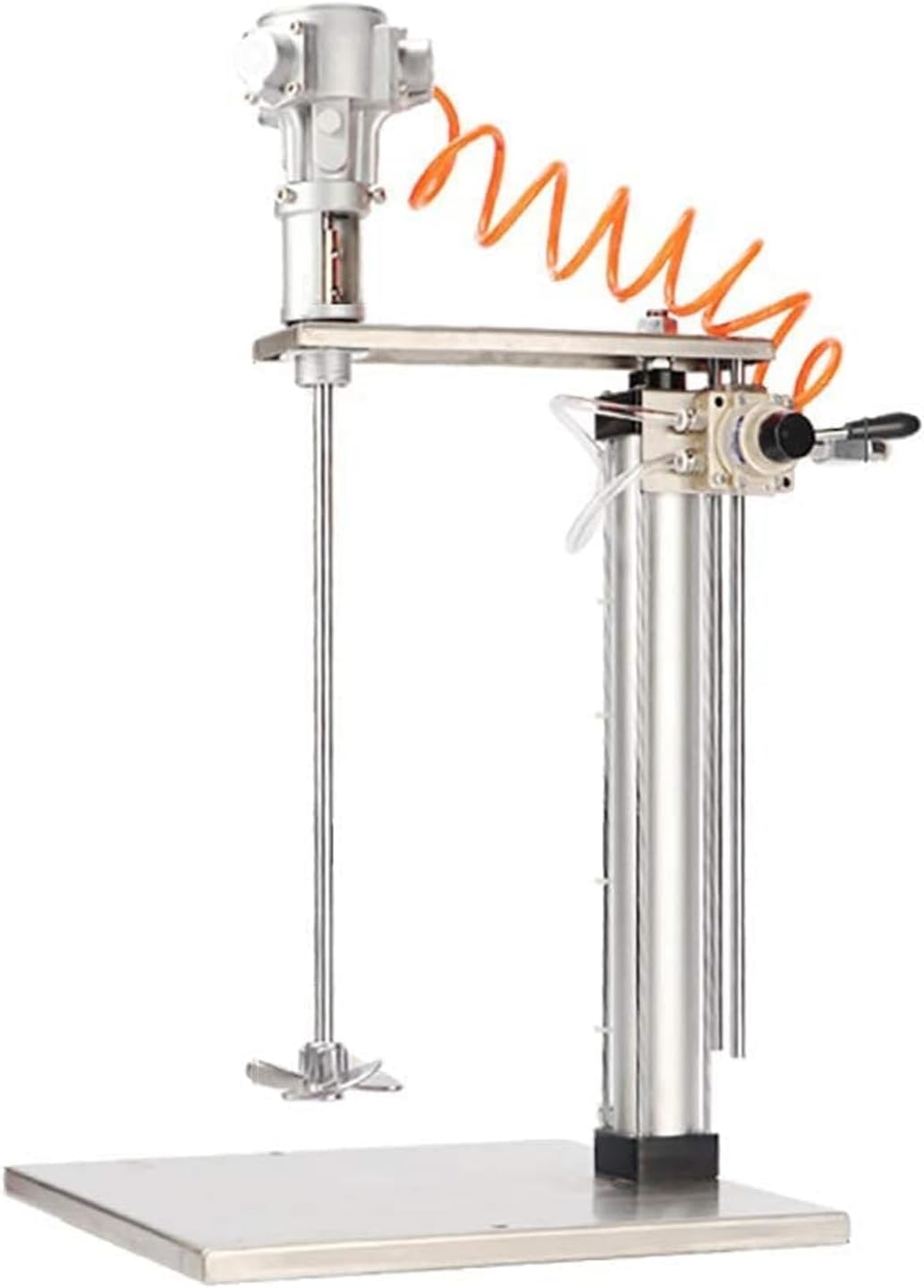 Automatic Lift Stirrer, 5 Gallon Air Mixing Machine with Stepless Speed Regulation Air Control Valve & Three-Cylinder Engine Head, Efficient and Fast, for Paint/Dye/Hydrosol Mixing