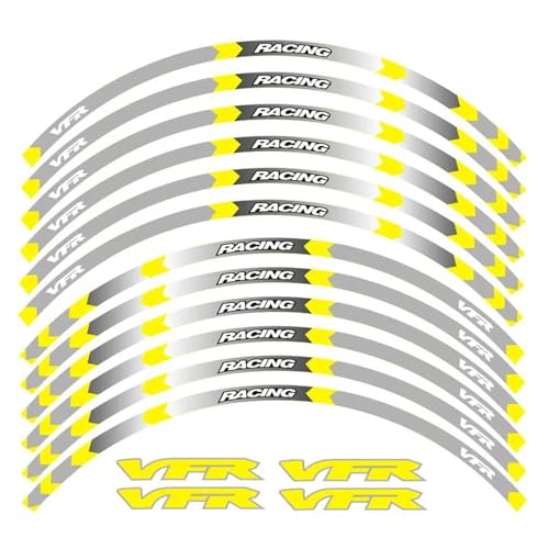 Autocollants Réfléchissants Jantes Pneus Moto 17 Pouces VFR750 800
