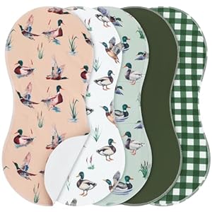 SmoothNovelty 5 Pack Baby Burp Clot...