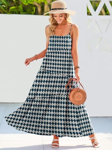 Image of ANRABESS Women Summer Casual Loose Sleeveless Sundress Spaghetti Strap Flowy Boho Linen Beach Vacation Maxi Long Dress