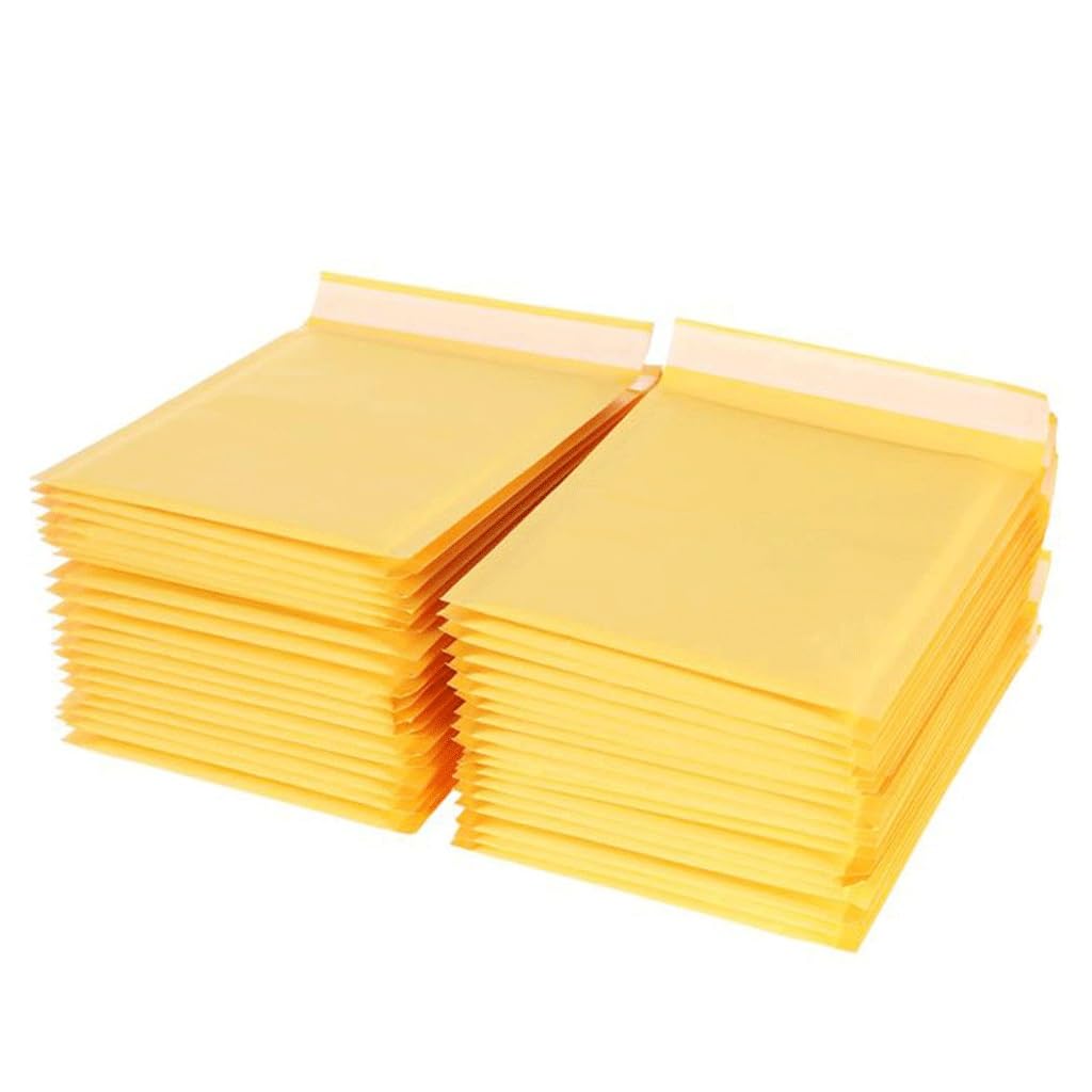 Koperty bąbelkowe, koperty bąbelkowe, 100 sztuk torebek z kopertami bąbelkowymi z papieru pakowego(220x200mm)