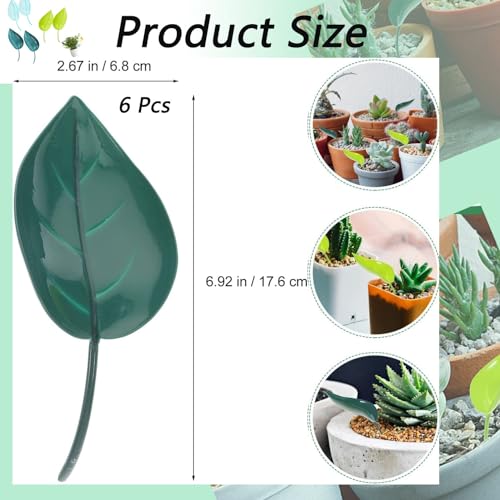 3 Color Leaf Plant Watering Devices,Pot Watering Funnel for Indoor and Outdoor Plants, House Plant Waterer, Indoor Plant Watering(6Pcs)