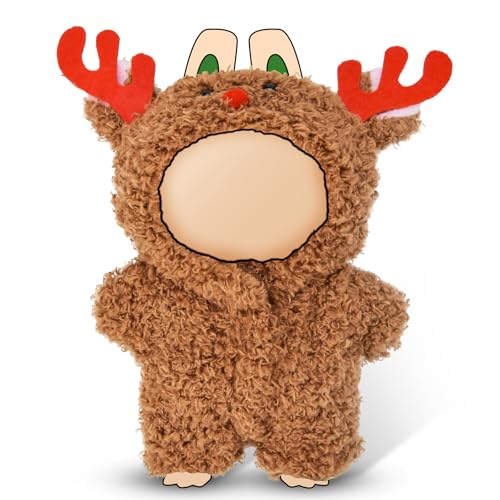 17cm Doll Christmas Clothes,Cute Accessories Suit About Reindeer,Suitable for Various Christmas Doll Costumes