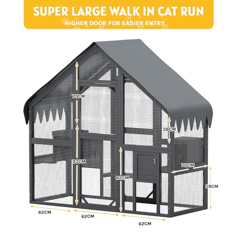 MELLCOM Outdoor Cat Enclosure