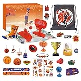 Niesel Calendrier de l'Avent de Noël,Ensemble d'Accessoires de Basketball pour 24 Jours -...