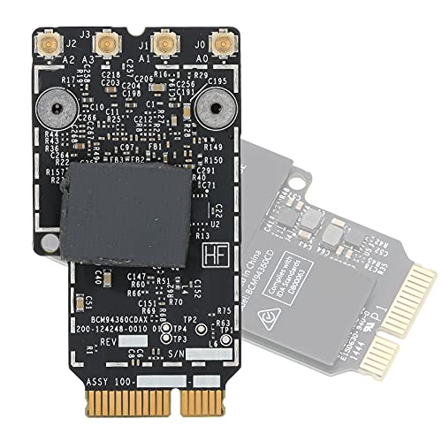Naroote Carte Réseau sans Fil BCM94360CD 802.11ac pour A1418 A1419 (2012-2013) - Facile à Installer, Légère, Parfaite pour Le WiFi de L'ordinateur, Adaptée aux Réseaux IEEE 802 AC