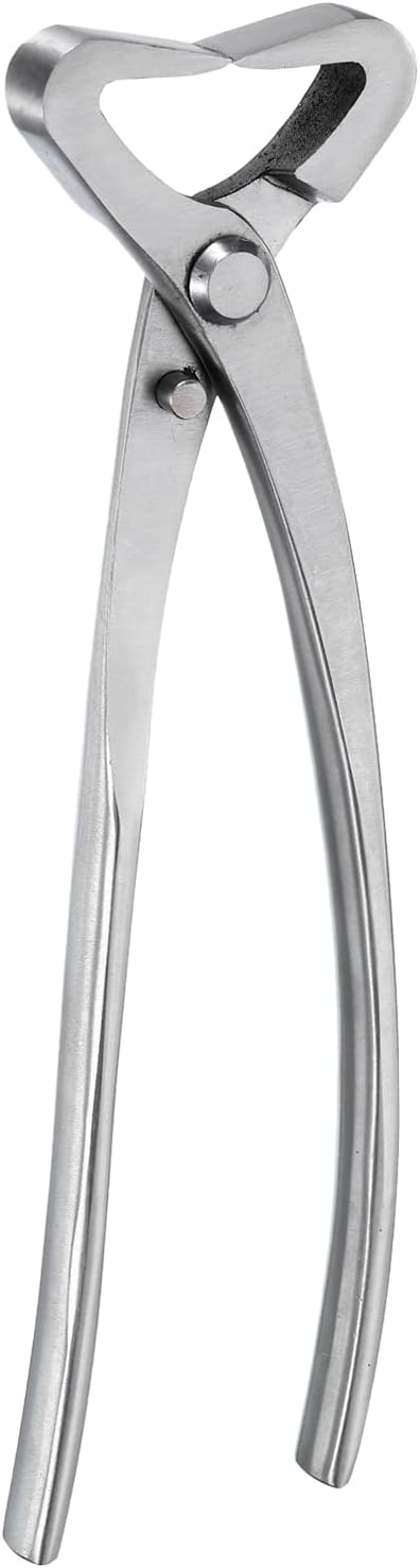 HARFINGTON Bonsai Concave Cutter 8 Inch 200mm Bonsai Tool Branch Cutter Bonsai Modeling Gardening Scissors for Branch Cutting, Silver