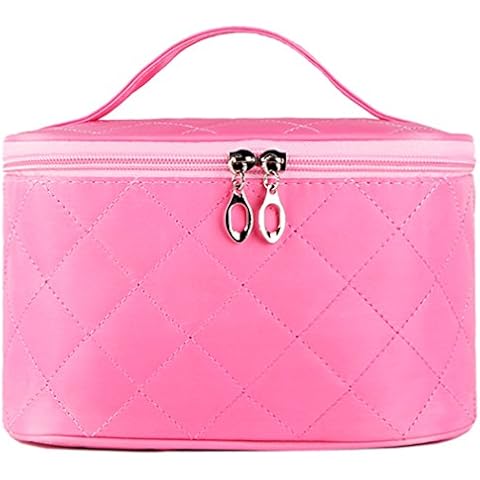 Dooppa Lady Women Cosmetic Makeup Bag Waterproof Travel Toiletry Organizer (Pink) Cover