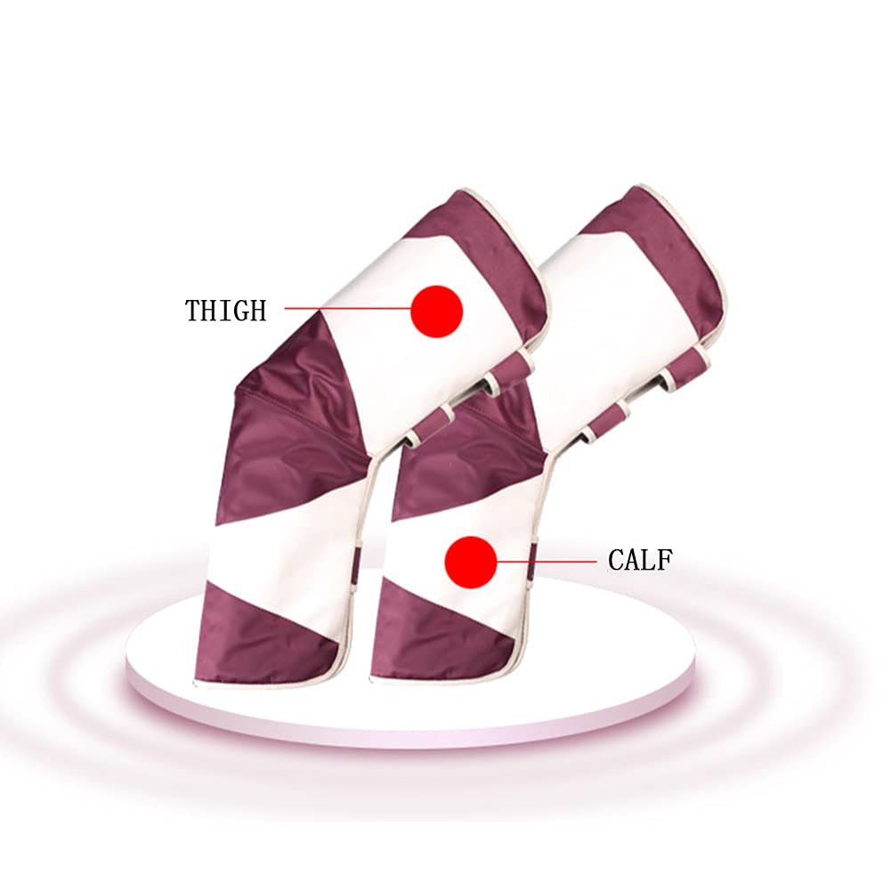 KANBUN Dispositivo per Massaggio Gambe per Gambe e Piedi, Massaggiatore per Gambe Circolazione Elettrica, Compressione dell'Aria con Controller Portatile per Massaggio e Rilassamento, Piedi