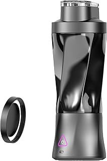 【700ML大容量】ポータブルブレンダー ミキサー ジューサー カップ|Type-C充電式|強力モーターで氷も砕ける|携帯便利 USB充電 ミニブレンダー|736g 軽量|アウトドア・旅行・オフィス・一人暮らしに最適 (黒)