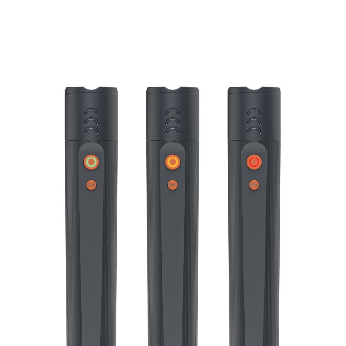 Hama Taschenlampe LED aufladbar (300 m Reichweite, 4 Leuchtmodi, zoombar, Diffusor, SOS, Blinkfunktion, USB-C, 1200 Lumen, IP44, Aluminium, für Camping, Festival, Trekking) grau