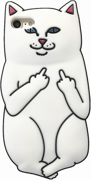 Amazon Co Jp Charming Crew ファック ユー キャット Iphone7 Iphone8 ソフトケース 選べる4色 ホワイト ブラック ローズ ピンク Fuck You Cat 猫 ネコ ねこ アイフォンケース Iphoneケース スマホケース ケース カバー アイフォン6s ジョークグッズ おもしろグッズ