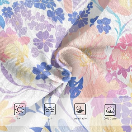 KLL Watercolor Toddler Boys' Cotton Briefs Breathable Children Undies3