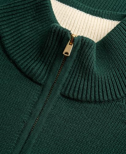 Pull classique à col zippé coton femme Superdry - vue 7