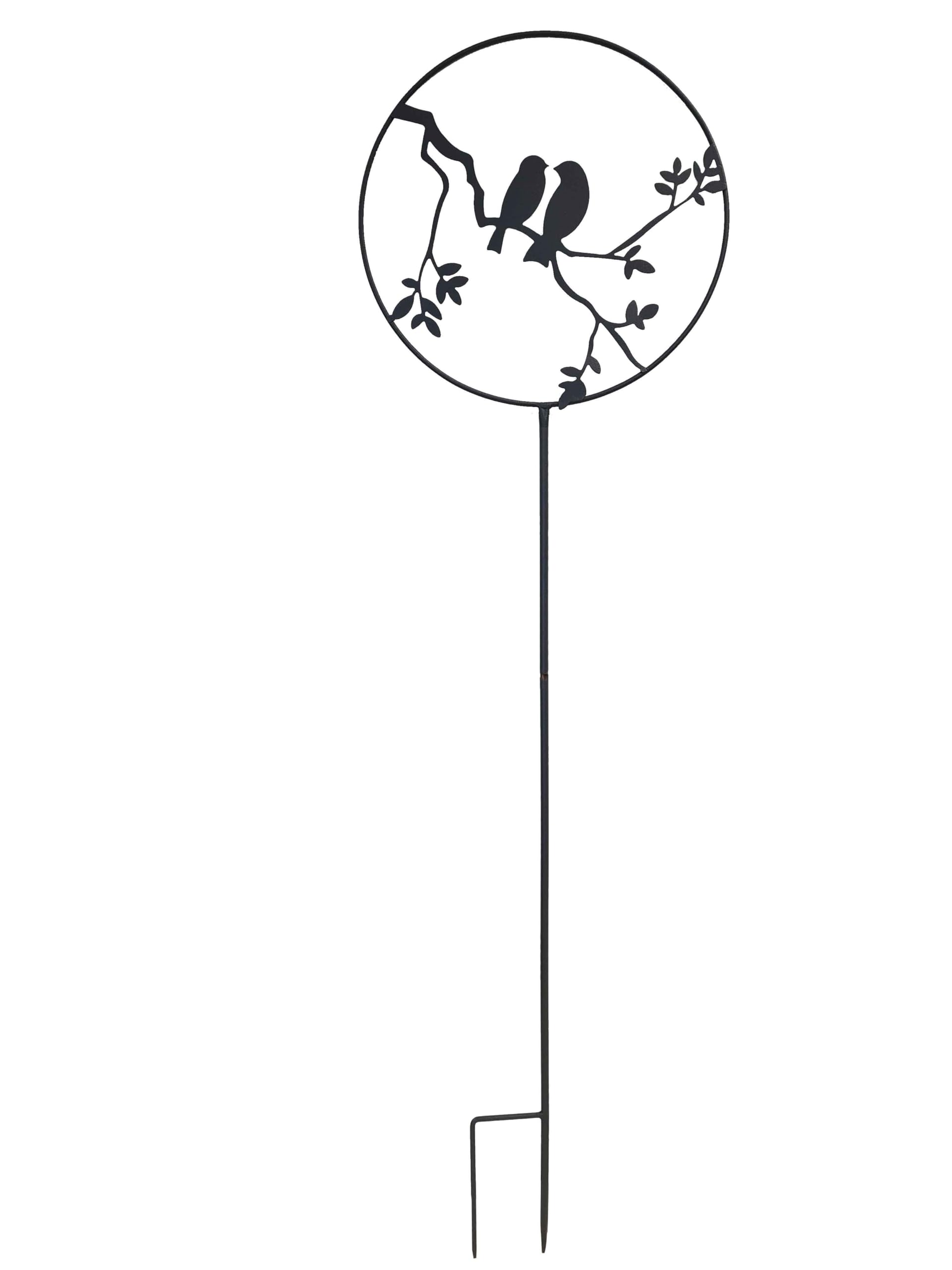 Décoration jardin à planter oiseaux Louis Moulin en métal 122 cm