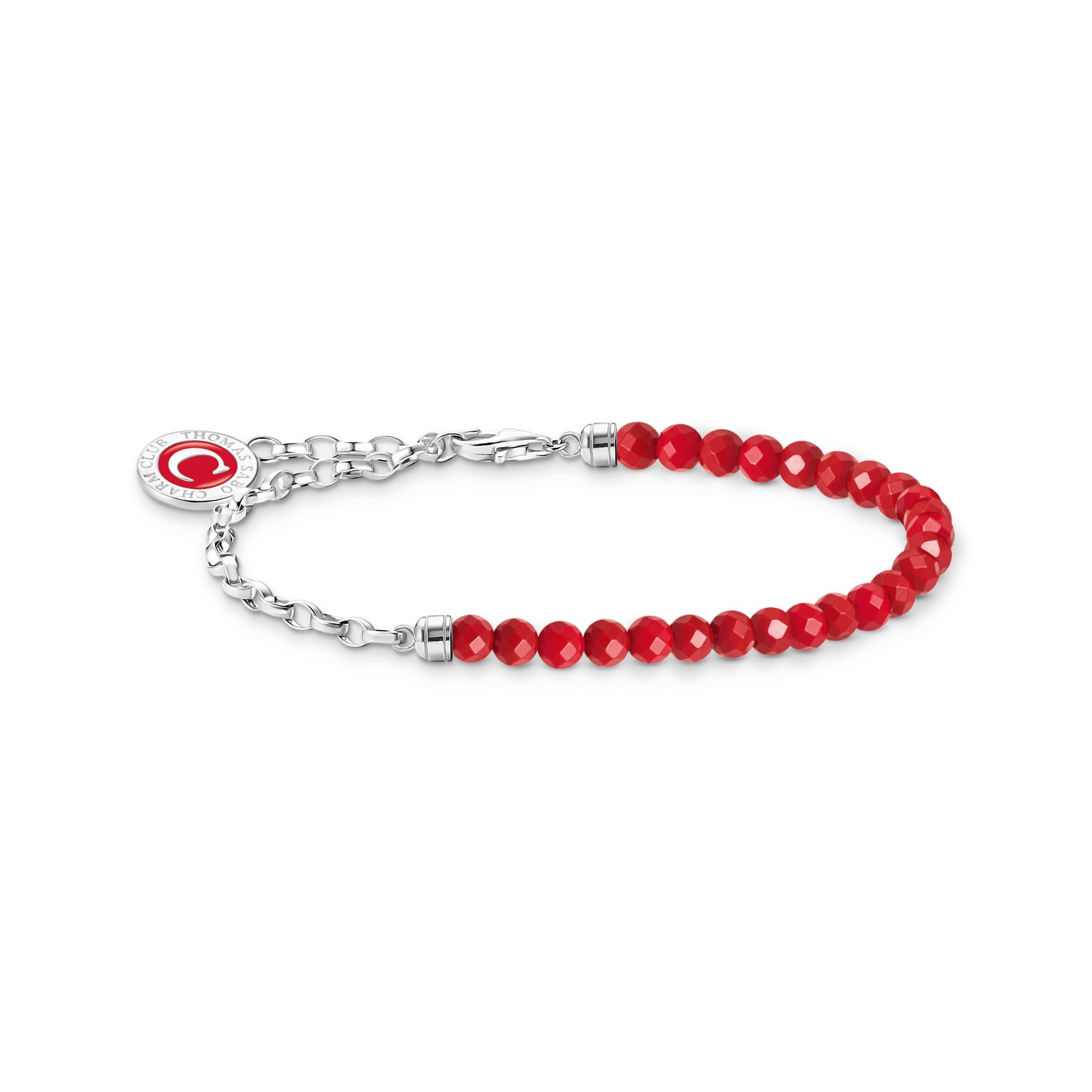 Bracciale a maglie curve in argento sterling placcato in metalli