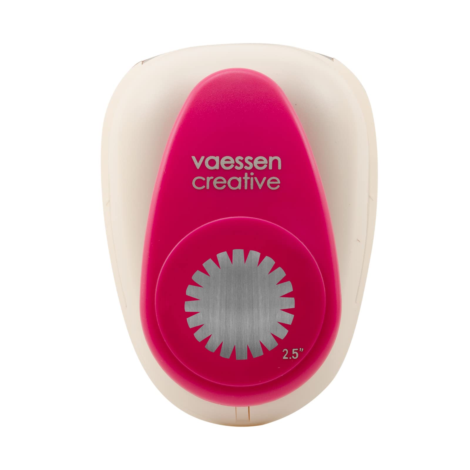 Vaessen Creative Craft Paper Punch - Gear - Ø 5,8 cm - Circle Cutter for Crafting and Card Making