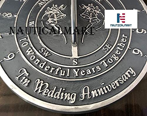 Nauticalmart Tin Wedding (10 Years) Sundial For Home And Garden Decor #TOP2