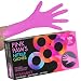 Framar Pink Paws Nitrile Gloves, Powder Free, Latex Rubber Free, Disposable Gloves - Non Sterile, Food Safe, Medical Grade, Convenient Dispenser Pack of 100, (Extra Strength) (Large)